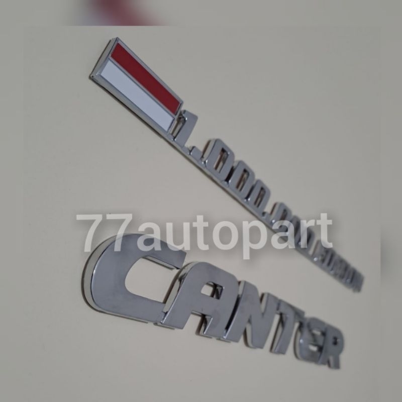 emblem canter dan 1 juta edition harga sudah 2pc emblem