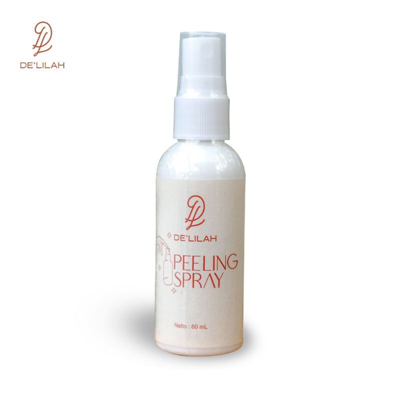 [BPOM✔️] DE'LILAH PEELING SPRAY 60 ml ORIGINAL 100% Peeling Spray Wajah dan Badan  Penghilang Daki K