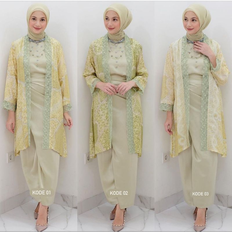 Nadine Series STL|Baju Batik Set Rok Lilit Wanita By Sarah The Label (OPEN JASTIP)