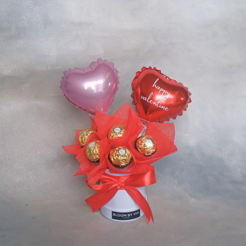 ferrero box / bloom box / snack box / foil balon box