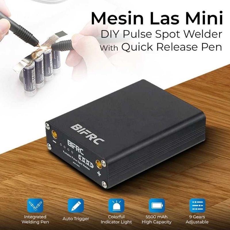 BIFRC Alat Mesin Las Mini DIY Pulse Spot Welder With Quick Release Pen - DH20 Pro+