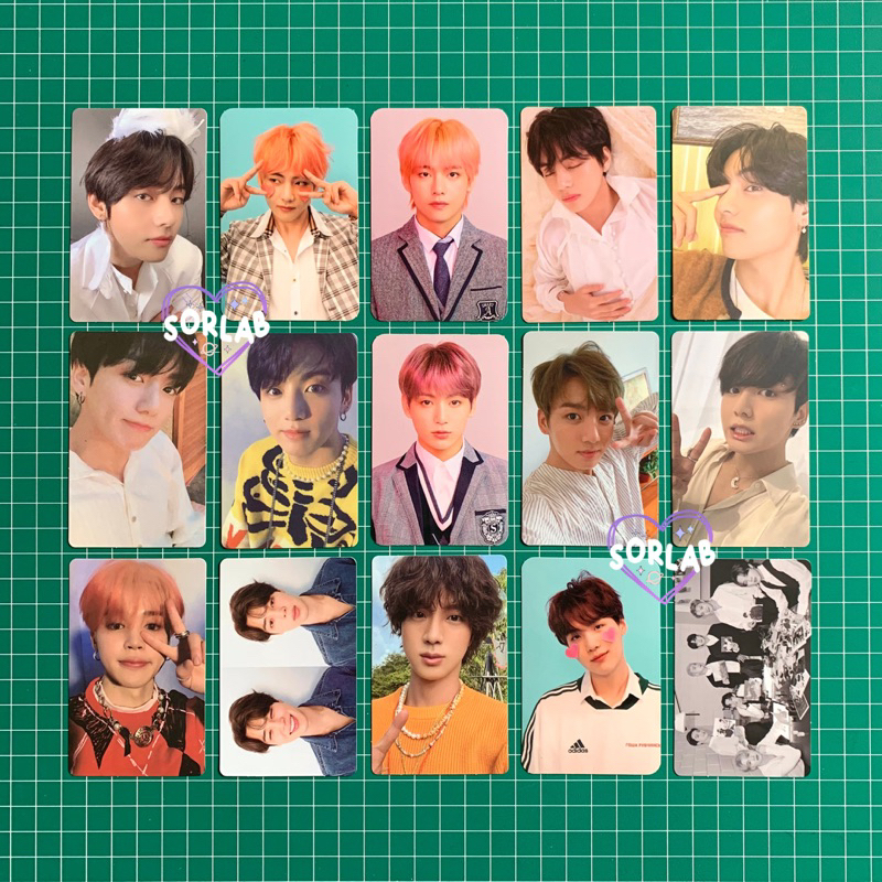 [OFFICIAL] PHOTOCARD PC ALBUM BTS GROUP OT7, KIM SEOKJIN / JIN, YOONGI / SUGA, JIMIN, TAEHYUNG / V, 