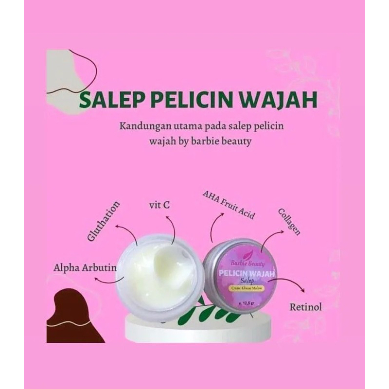 SALEP PELICIN WAJAH BY BARBIE BEAUTY | CREAM PELICIN WAJAH BARBIE BEAUTY