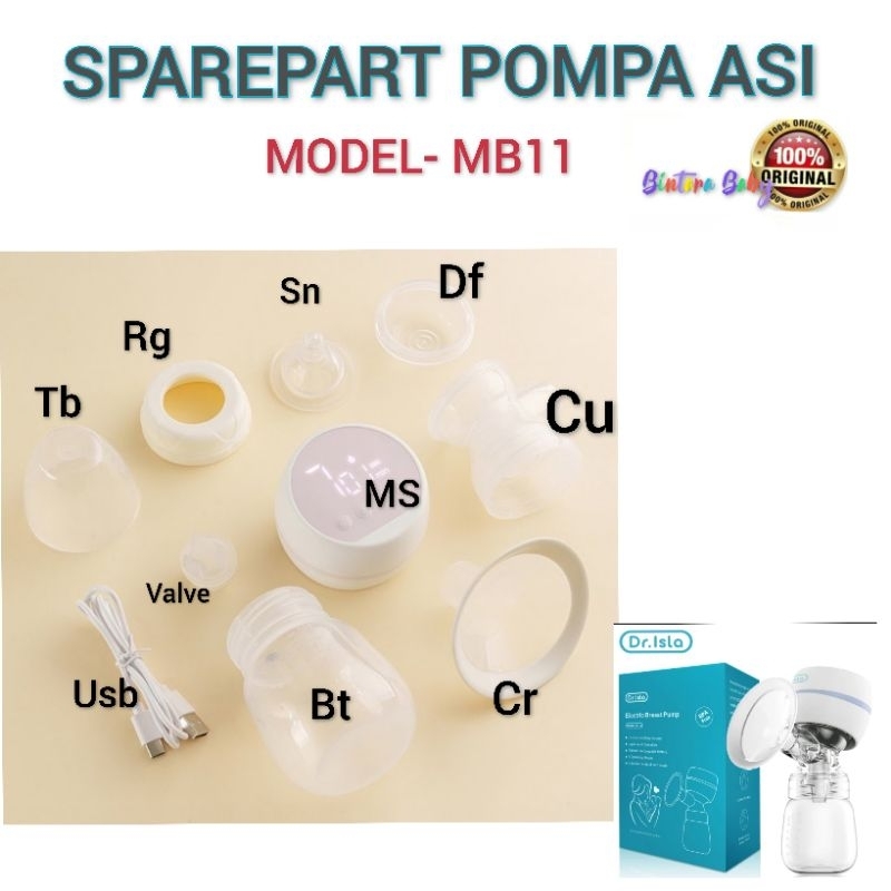 Sparepart Pompa Asi Dr Isla Model EB 11 / Valve Diafragma Corong Dr Isla Portable Breast pump EB 11 EB11 isla