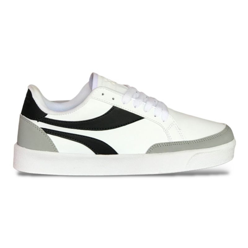 Sepatu Kasual Pria Wanita XternalStepSure Artemis Low White Black