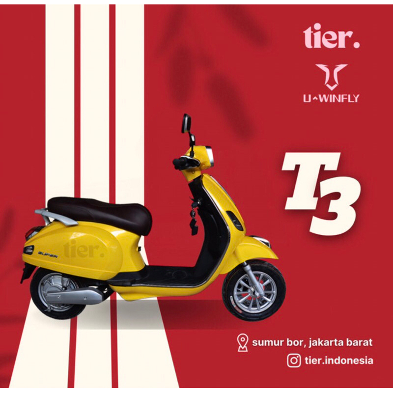UWINFLY MOTOR LITRIK T3 T3S VESPA - READY STOCK