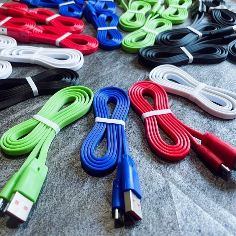 Per1pcs Kabel Charger usb micro v8 casan cepat authentic polos 5 warna kabel murah micro Promo Sen