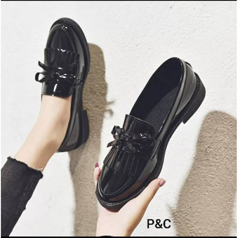 sepatu laofer wanita docmart la08 BS couple sm anak