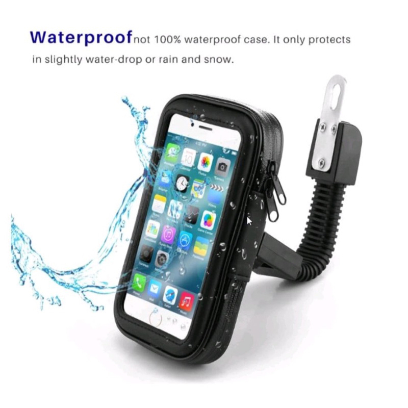 Holder HP Motor Anti Air / Holder Besi HP Motor Ojek Online Holder Waterproof