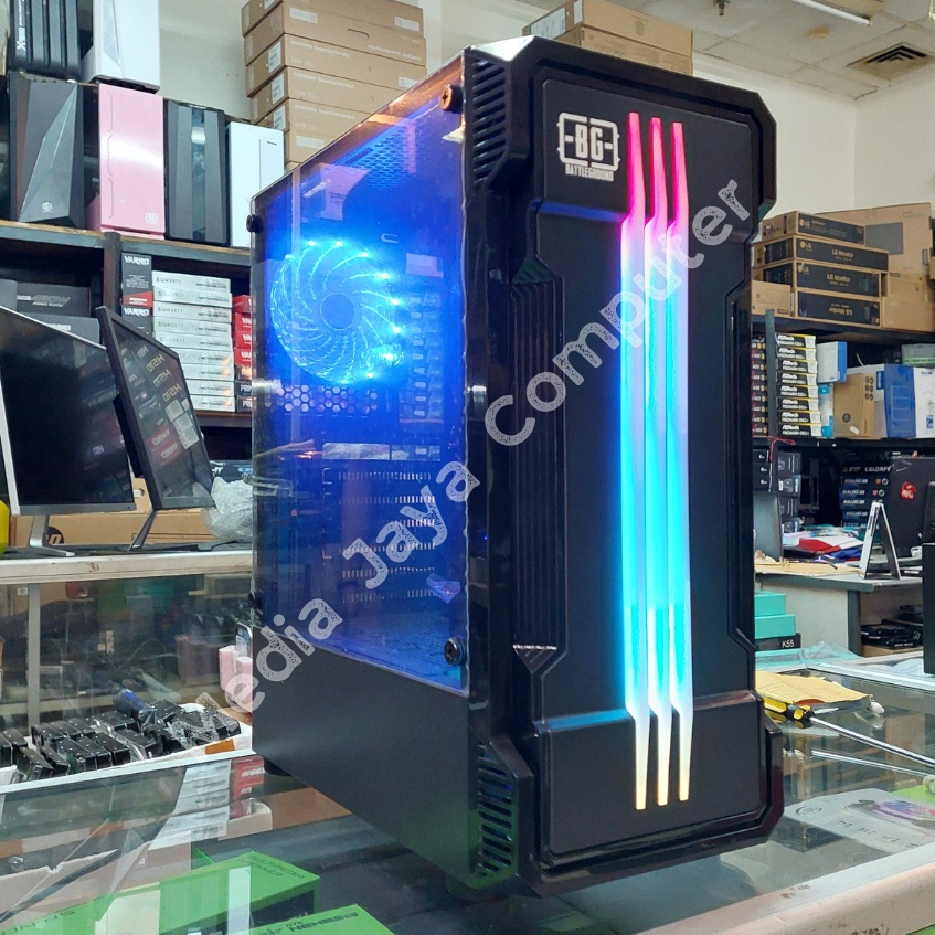 PC Gaming Fullset AMD RYZEN 5 4600G | RAM 16GB | SSD - HDD | Monitor 19 - 24 Inch - komputer gaming full set desktop rakitan