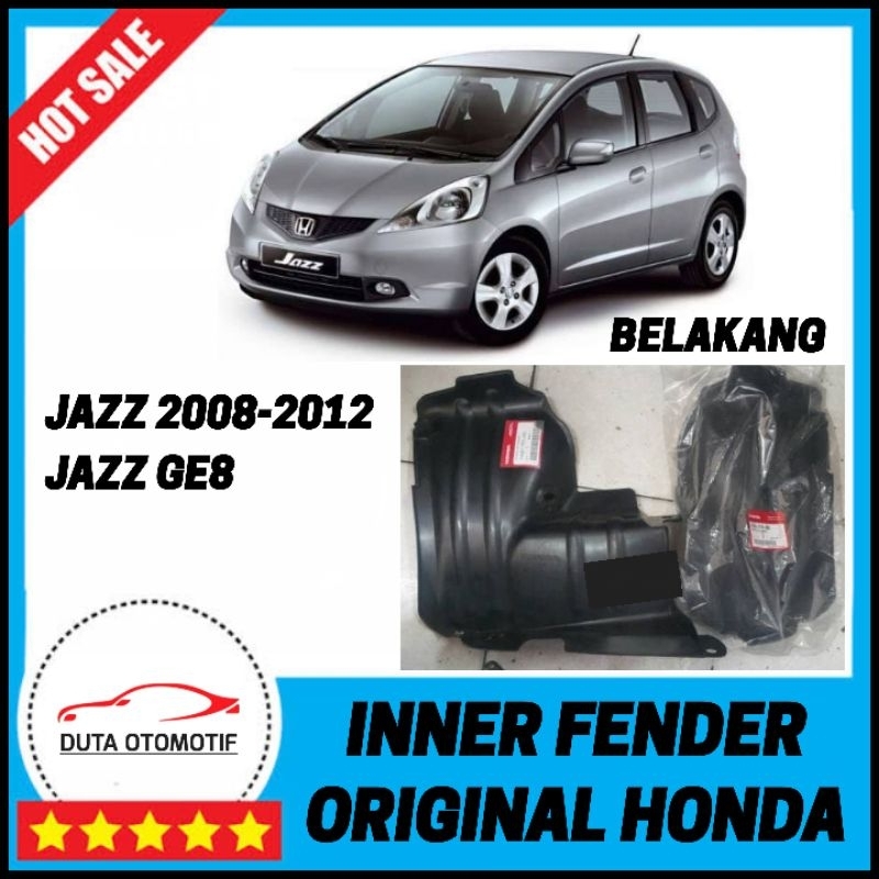 Inner Liner Fender Spakbor Kolong Belakang Jazz 2008 2009 2010 2011 2012 Jazz GE8 Original Honda
