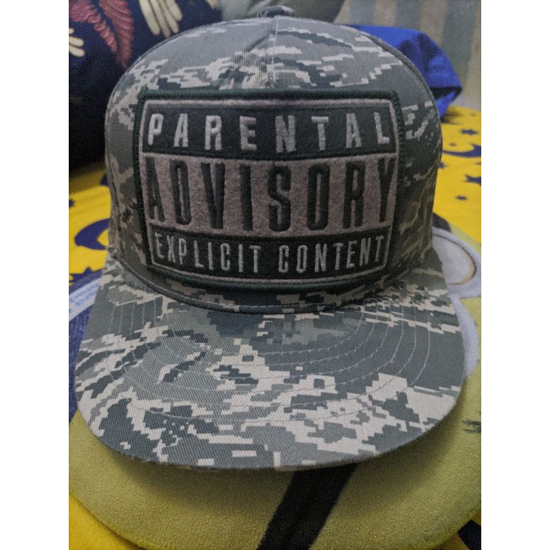 topi snapback parental advisory second original