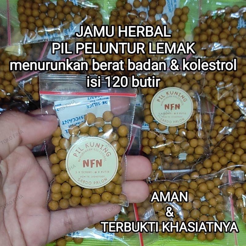 

Jamu Herbal PIL PELUNTUR LEMAK Original - isi 120 butir