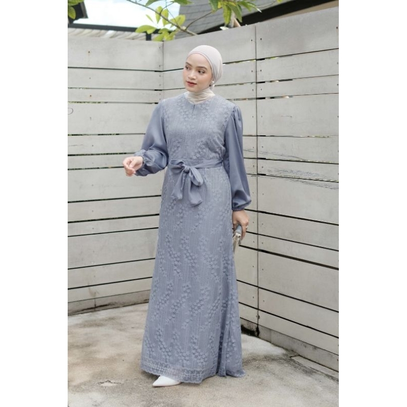 ELYASS DRESS / DRESS KONDANGAN / DRESS BRIDESMAID/ BUSUI FRIENDLY / DRESS LEBARAN /DRESS PESTA SAGE BUSUI /GAMIS PESTA