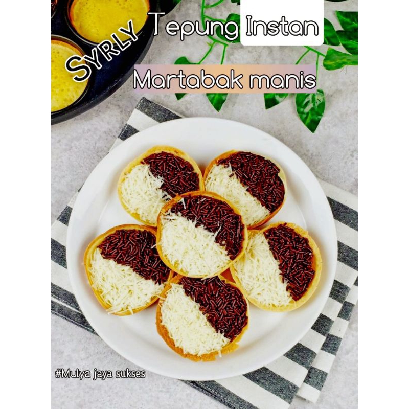 

Paket 4in1 TEPUNG MARTABAK MANIS instan1kg,coklat butir,keju dan margarin
