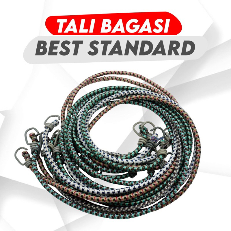 Tali Bagasi Motor atau Sepeda Kait Karet Elastis Kuat Tahan Lama Pjg 60 &amp; 100 CM