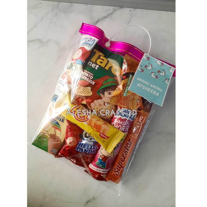 SNACK ULANG TAHUN ANAK MURAH/BINGKISAN ULANG TAHUN ANAK/PAKET ULTAH PREMIUM SNACK ANAK FREE KARTU/SOUVENIR SNACK ANAK MURAH