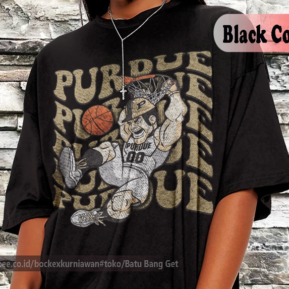 Kaos Basket Purdue | NCAA Basketball Purdue | Kaos Acid Wash Oversized