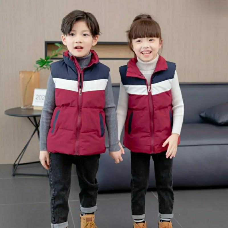 jaket cauple anak/jaket cauple rompi anak laki laki perempuan