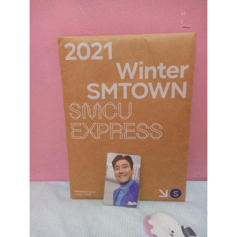 (booked Kak Novia) ALBUM SMCU WINTER SMTOWN 2021 SUPER JUNIOR VERS + PHOTOCARD SIWON