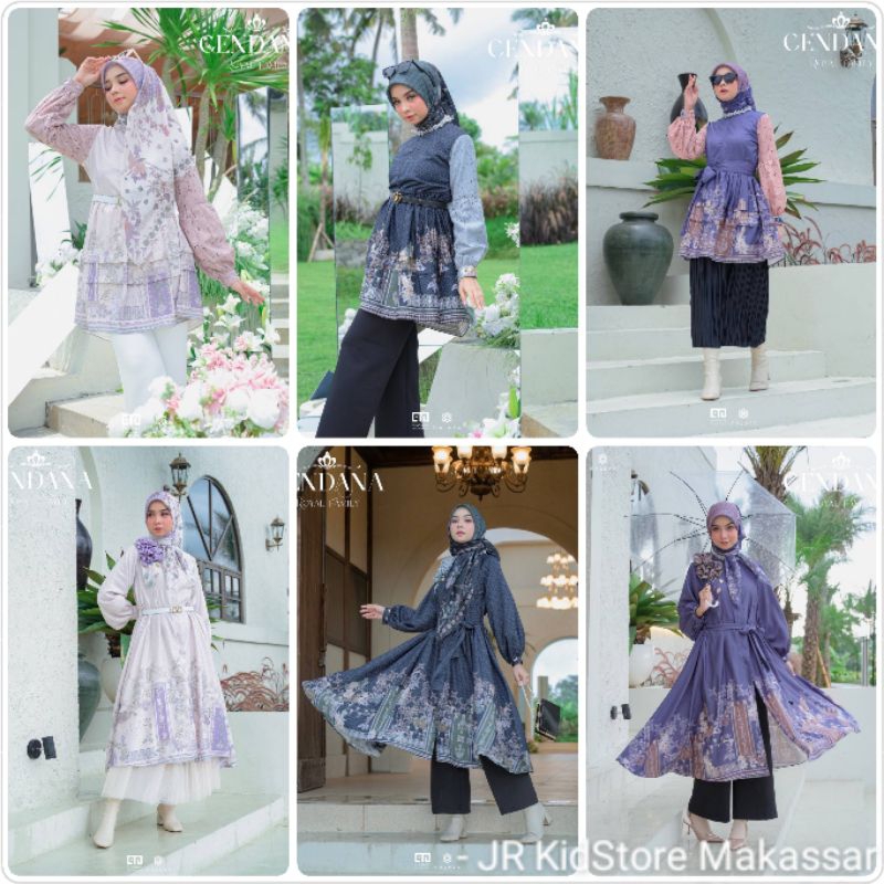 TUNIK CENDANA ROYAL FAMILY/TUNIK EMBROIDERY/LONG TUNIK/ORIGINAL VALDYA