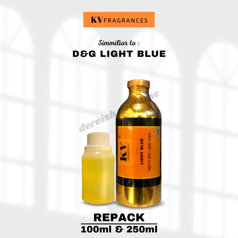 BIBIT PARFUM MURNI KV FRAGRANCES LIGHT BLUE REPACK 100ml