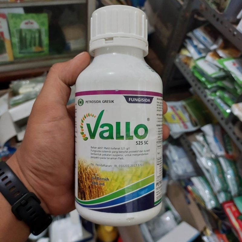 FUNGISIDA VALLO 525 SC 400 ML PENGENDALI PENYAKIT BLAS PADI METIL TIOFANAT