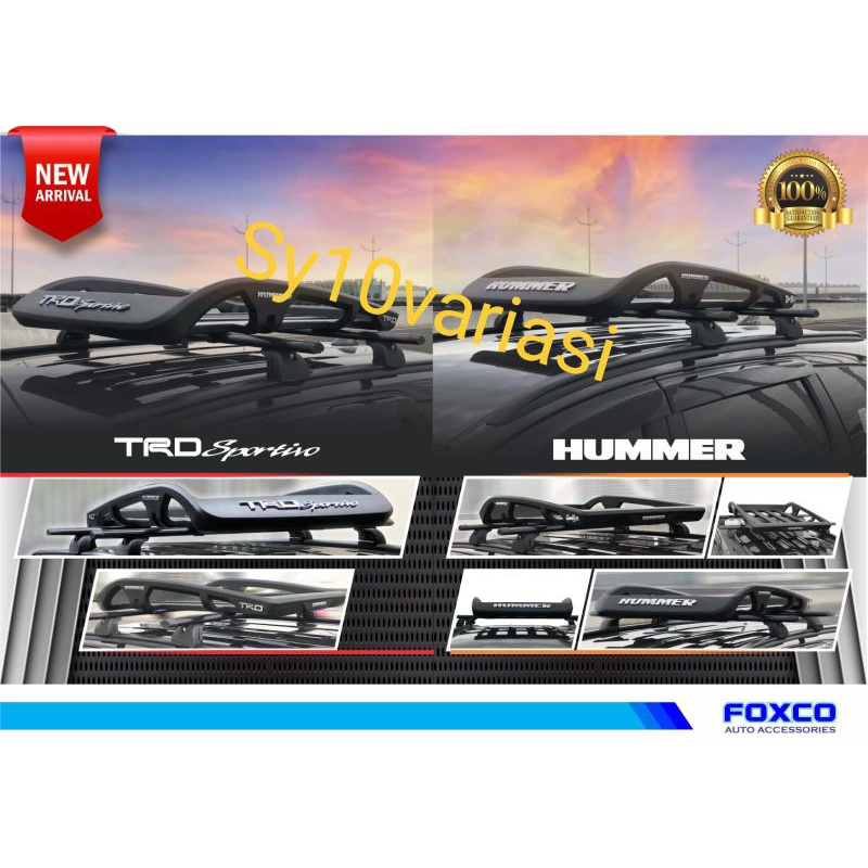 Rak bagasi atas model Hummer TRD Sportivo mobil Universal Pajero HRV