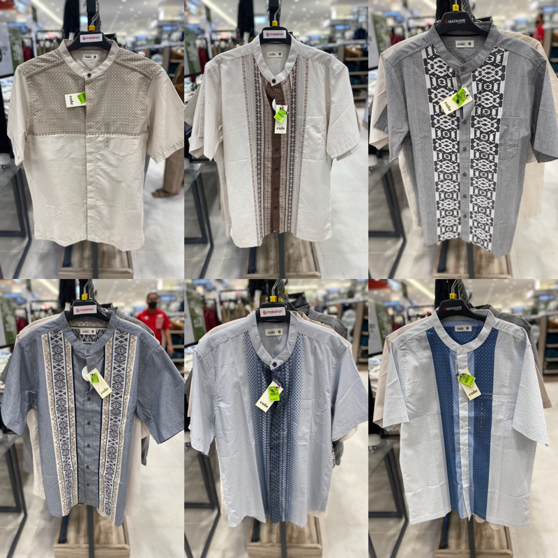 Baju koko lengan pendek Pria brand COLE (S-XXL)