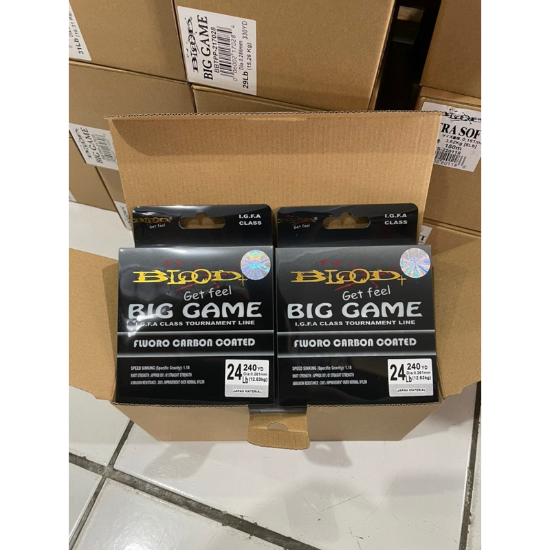 SENAR PANCING BLOOD BIG GAME FLUORO CARBON DI JAMIN ORI