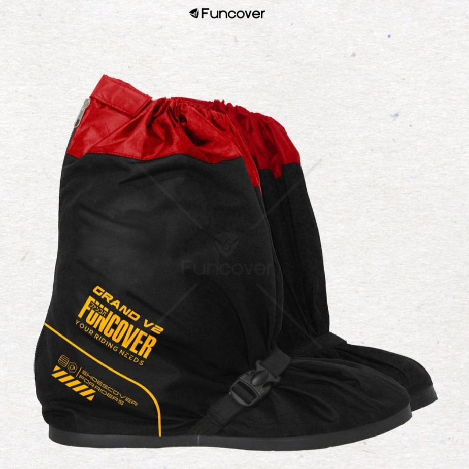 FUNCOVER Grand Series V.02 Cover Shoes Jas Hujan Sepatu Warna Hitam