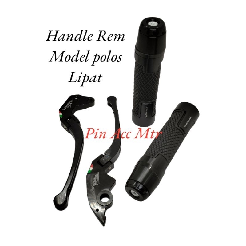 Paket Handle Rem Brembo Model Lipat Ukir/Polos Pluse HandGrip Jalu Censi Model Rizoma pnp Motor Vario150 CBS Vario125 CBS Beat fi new CBS Scoopy fi new CBS Beat street New pnp