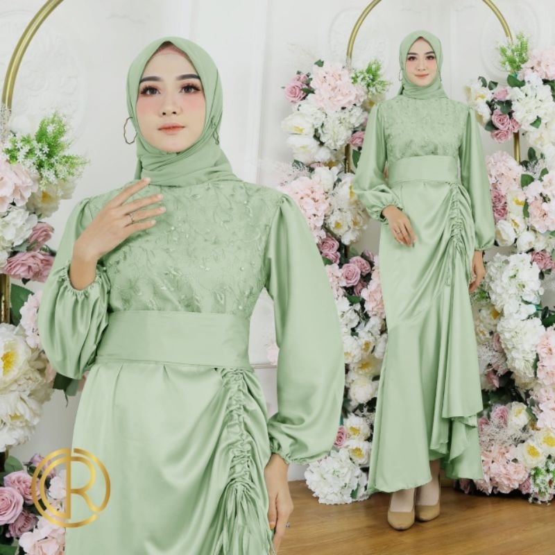 MAXI LAURA FASHION WANITA / GAMIS / PAKAIAN MUSLIM MEWAH / DRESS MEWAH TERLARIS TERBARU