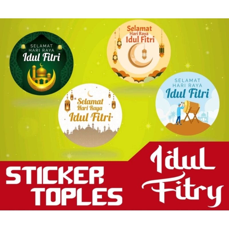 

Stiker Toples Idul Fitri Stiker Idul Fitri Lebaran mix motif