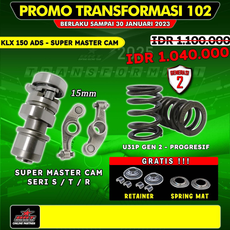 CAM NOKEN AS BRT KLX 150 ADS DAN PERKLEP