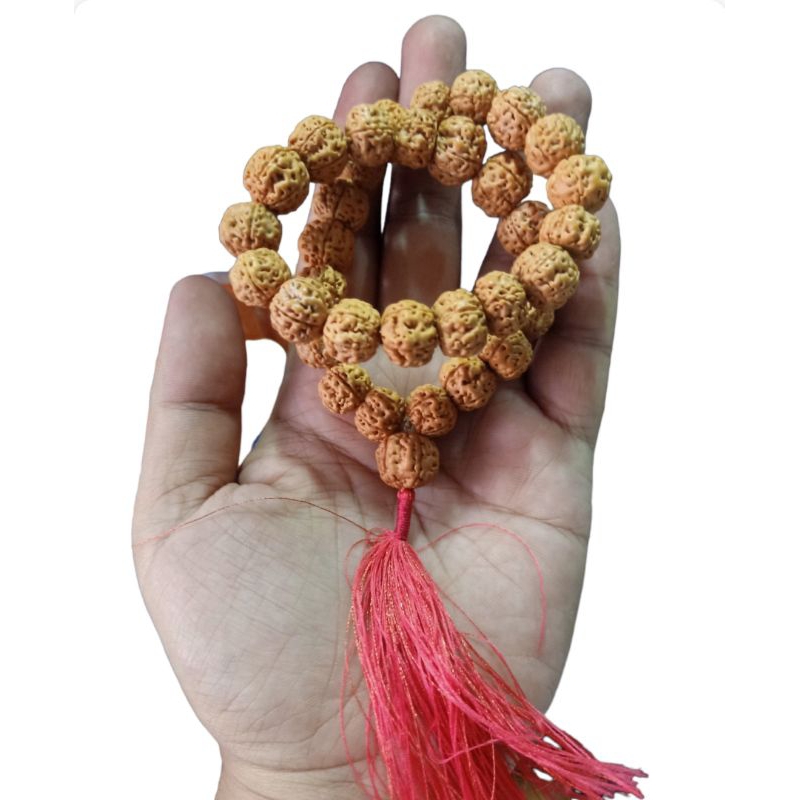 Tasbih biji suppa/biji jenitri/buah biji 33 biji