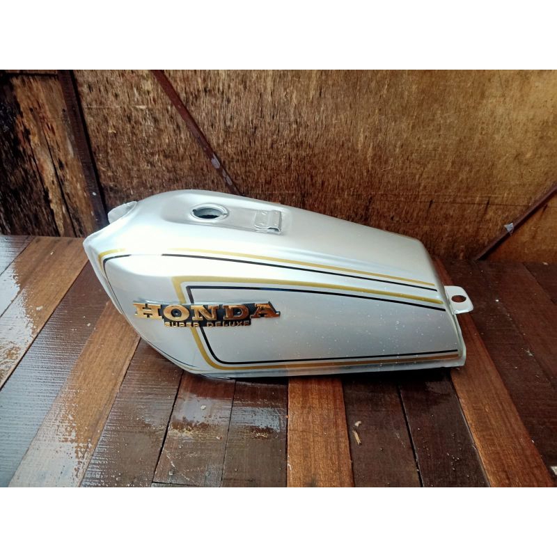 tangki gl100 cat putih lis gold