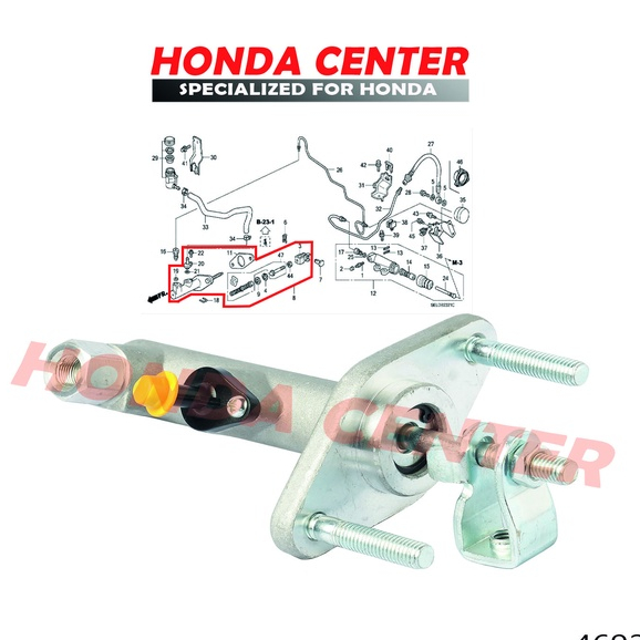 master sentral central kopling atas clutch master CM assy honda brio brv mobilio 2014 2015 2016 2017 2018 2019 2020 2021 2022