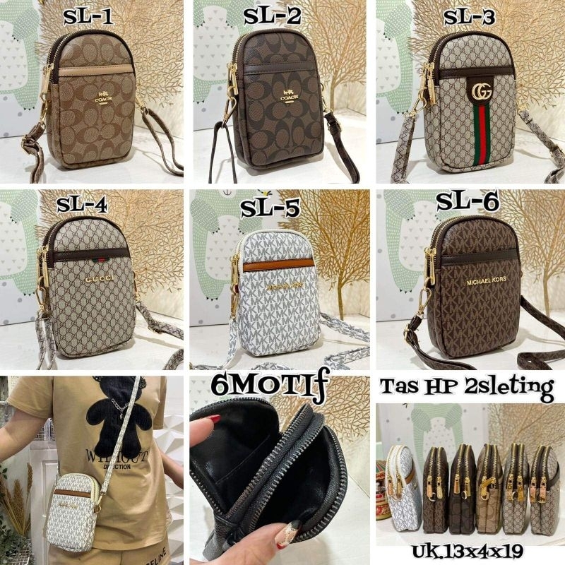 NEW ITEM tas hpo sling bag phone 2 ruang / tas hp import