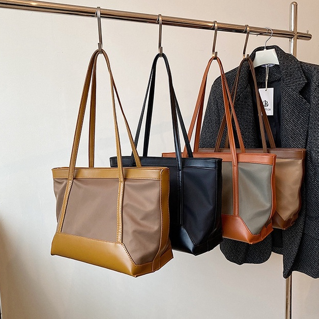 Tas Tote Bag Wanita Kulit Sintetis Besar 6674