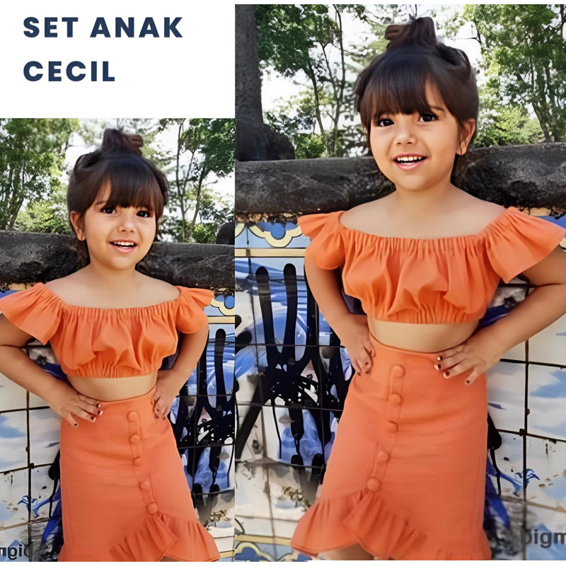 Baju Bali Setelan Anak Perempuan Cecil