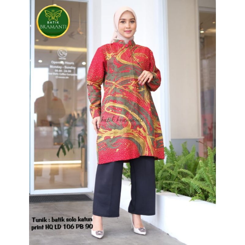 Tunik batik solo premium