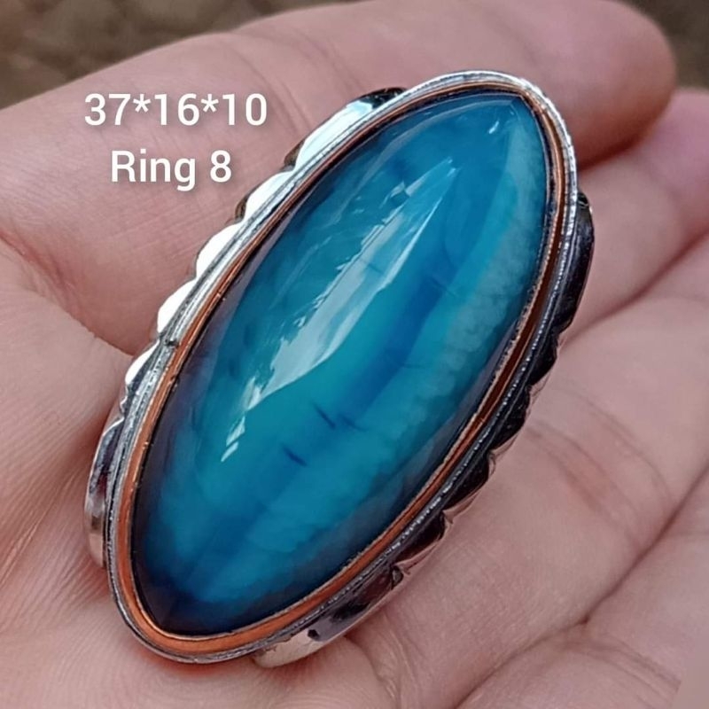 Cincin Batu Pandan Biru Betok A554