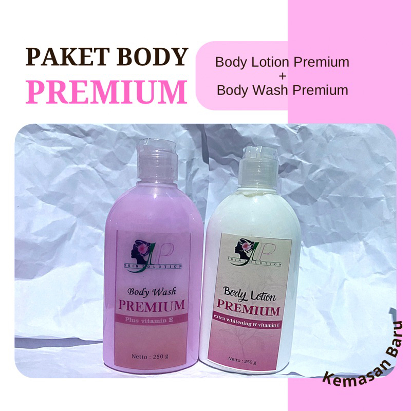 [ IPUNG] Paket Body Premium Pemutih Badan Premium (sabun premium + hb premium)