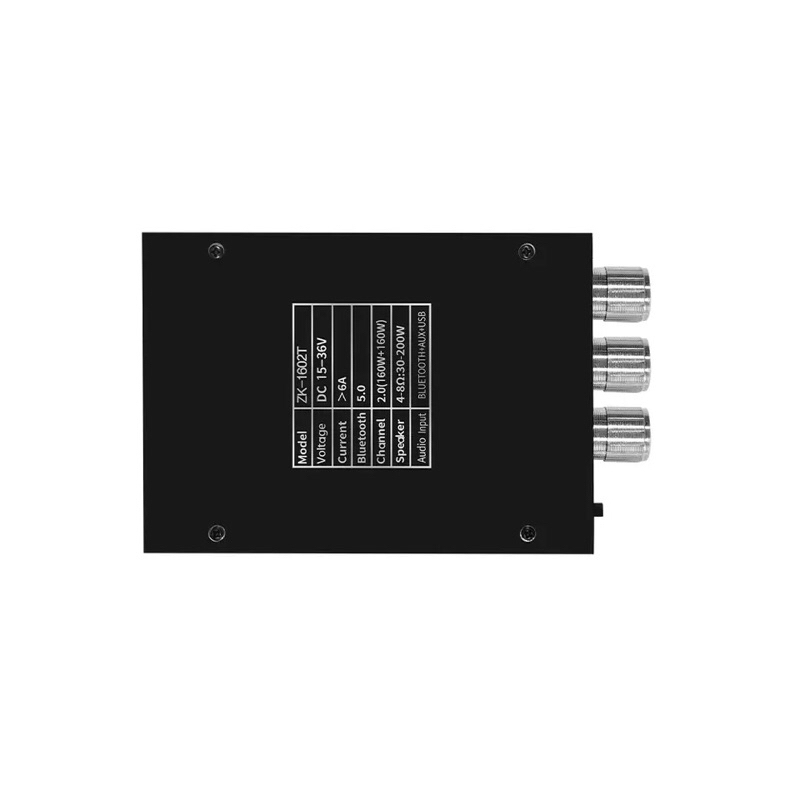 ZK 1602T TDA7498E Amplifier Board Module 160WX2 High And Bass Adjustment Bluetooth Audio Power Amplifier Board Module