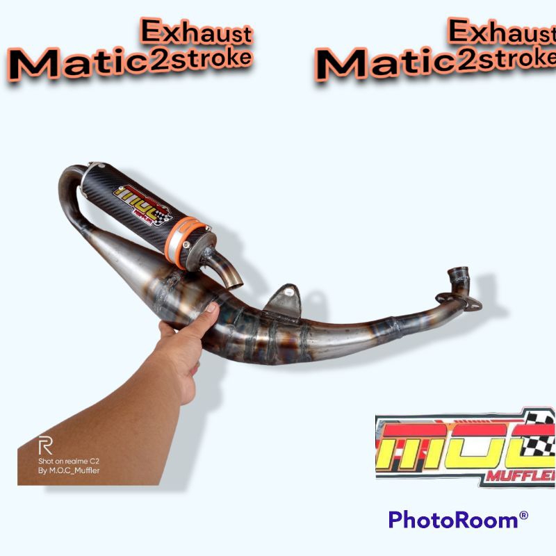 Knalpot SanexQJ50, Malika, hyusong, hussar, pgo pmx by MOC MUFFLER