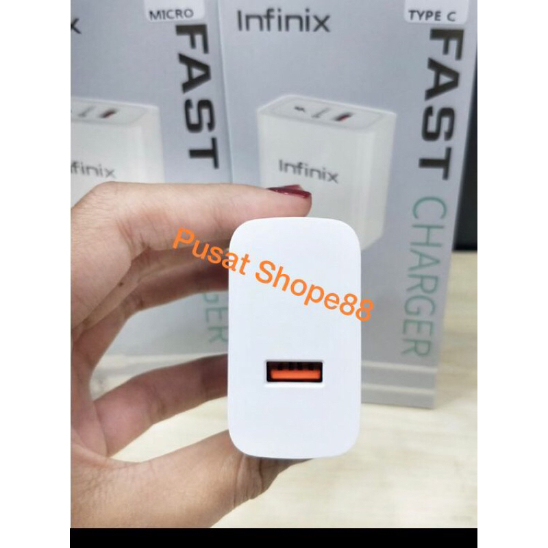 Charger Infinix 9V -180Wat Original Fast Charging  Kabel Micro USB