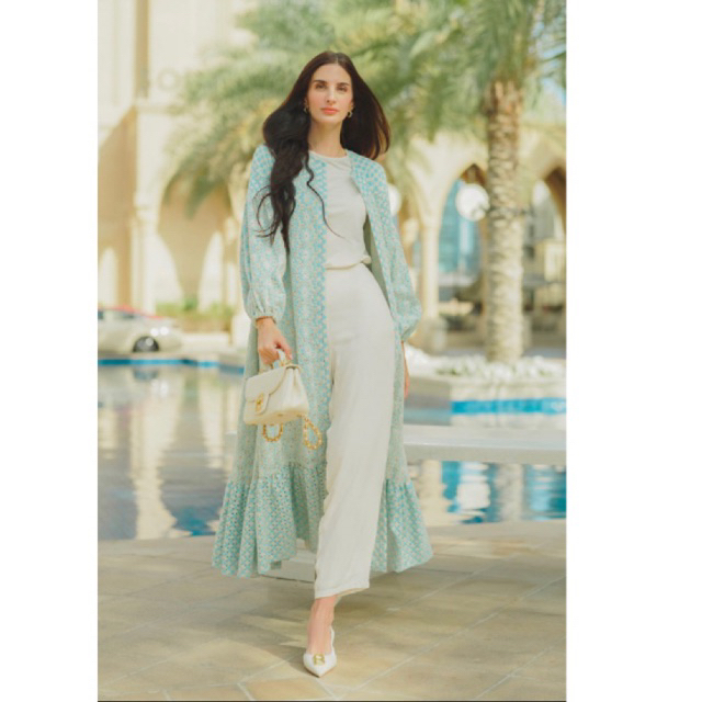 Preloved ziana maxi dress Benang Jarum S