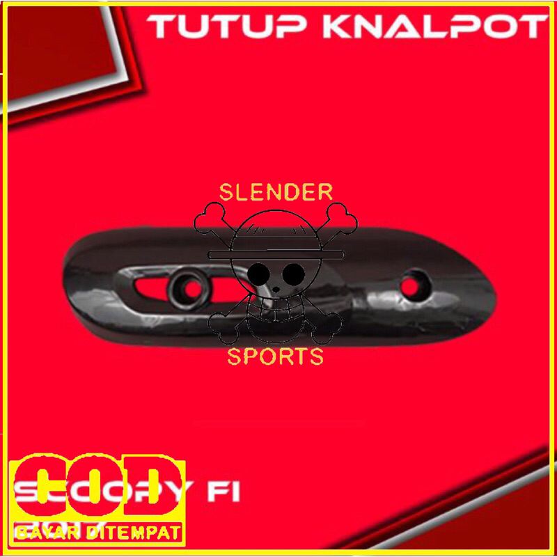 TUTUP KNALPOT SCOOPY FI 2017 - COVER KNALPOT - PELINDUNG KNALPOT SCOOPY 2017