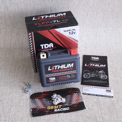Aki Motor TDR Racing AKI Vixion - Xeon Karbu - Xeon RC TLFP-7L Lithium